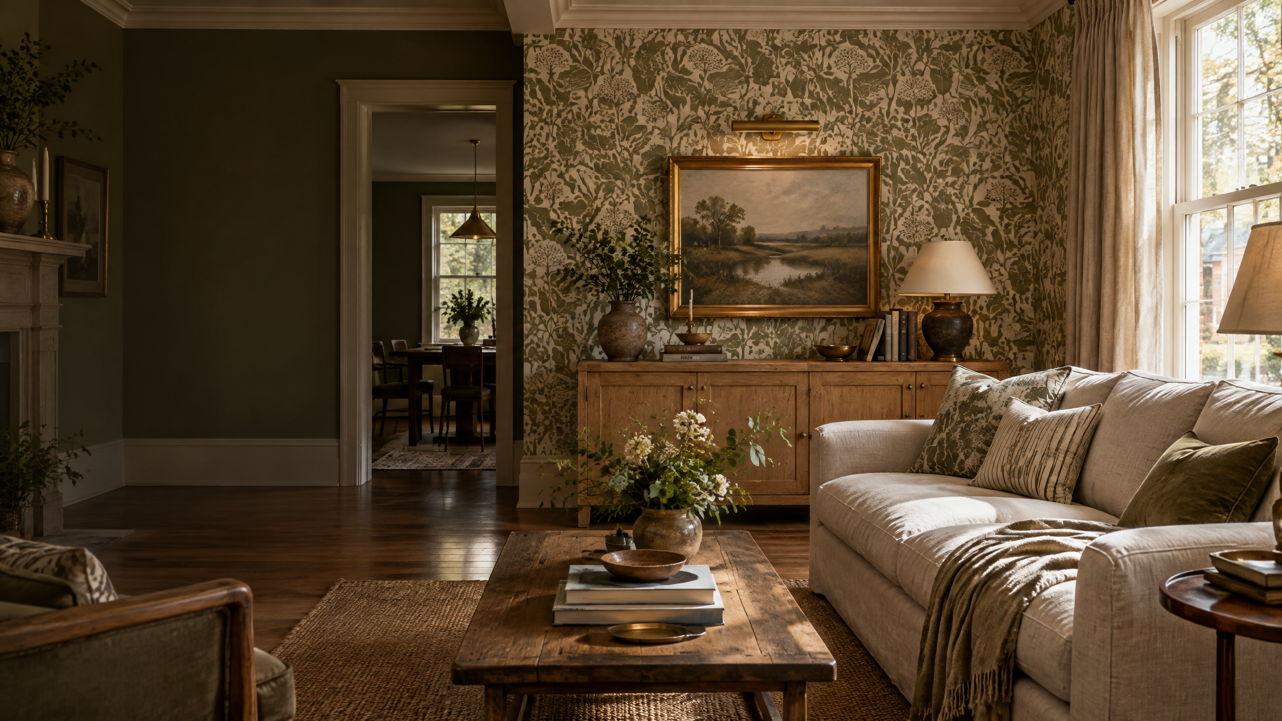 Platinum interior featuring professionally installed luxury wallpaper by Hammond Corp.